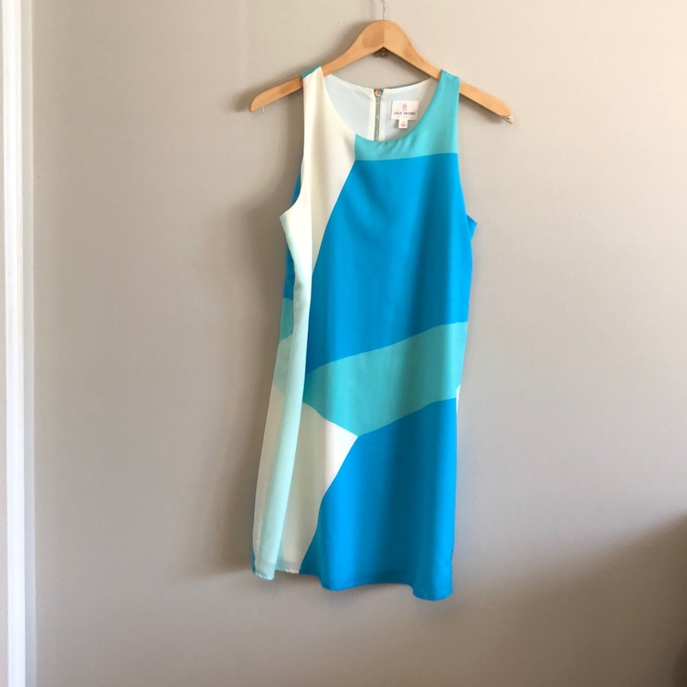 Julie Brown Geometric Pattern Dress: Size 6